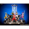Power Rangers - Figurine Ranger Black, Red, Yellow, Green, White, Blue, Pink ou Zordon, BDS Art Scale