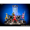 Power Rangers - Figurine Ranger Black, Red, Yellow, Green, White, Blue, Pink ou Zordon, BDS Art Scale
