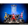 Power Rangers - Figurine Ranger Black, Red, Yellow, Green, White, Blue, Pink ou Zordon, BDS Art Scale