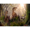 Jurassic Park - Figurine Just The Two Raptors, Deluxe Art Scale