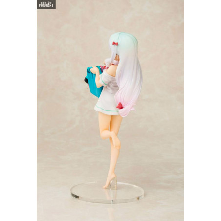 Ciyoulio – Figurine Sagiri Izumi 23 Cm – Anime Girl En T-shirt Blanc – Statue PVC De Collection – Décoration De Bureau