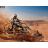Star Wars The Mandalorian - Mandalorian on Speederbike figure, Deluxe Art Scale