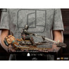 Star Wars The Mandalorian - Mandalorian on Speederbike figure, Deluxe Art Scale
