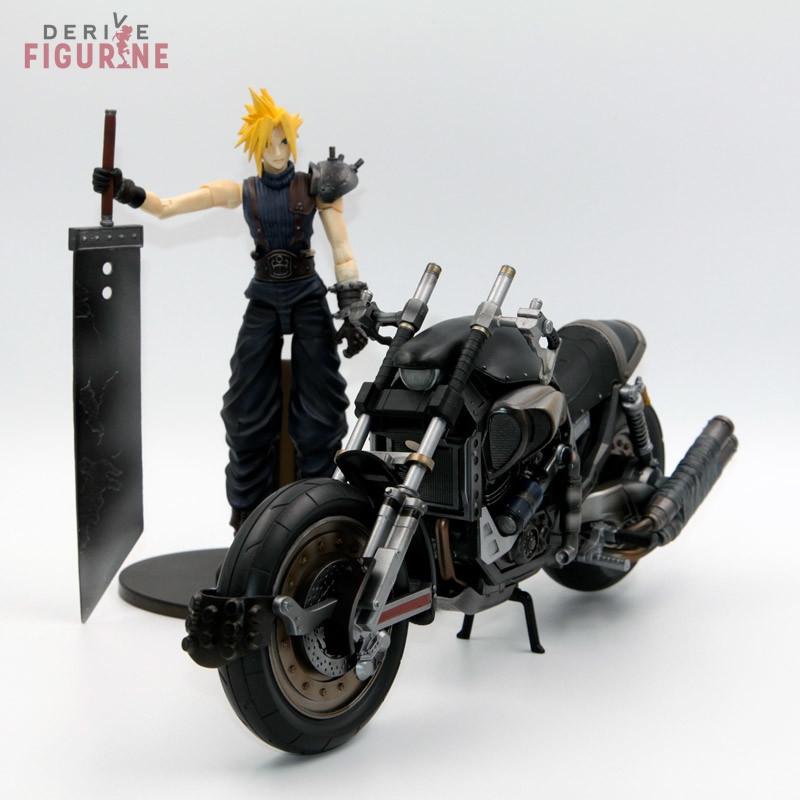 Final Fantasy VII - Figures Cloud Strife and motorcycle hardy-DAYTONA, Play Arts (second-hand)