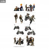 Mobile Suit Gundam - Pack figures and vehicle Principality of Zeon Team Ramba Ral Set, G.M.G
