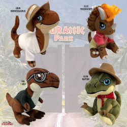 Pack de 4 Peluches Jurassic...