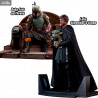 Star Wars The Mandalorian - Figurine Luke Skywalker & Grogu ou Boba Fett on Throne, Premier Collection