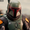 Star Wars The Mandalorian - Figurine Luke Skywalker & Grogu ou Boba Fett on Throne, Premier Collection