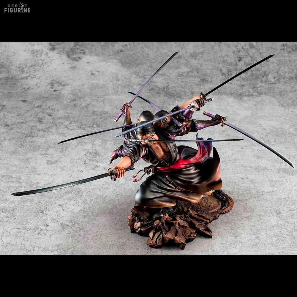 Figurine One Piece Roronoa Zoro Sur Toit - PVC - Neuf