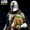 Star Wars The Mandalorian - Mandalorian & Grogu figure with Beskar Staff, ARTFX