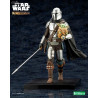 Star Wars The Mandalorian - Mandalorian & Grogu figure with Beskar Staff, ARTFX
