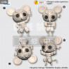 Demon Slayer: Kimetsu no Yaiba - Pack figurines Muki Muki Mouse, Chokotto Hikkake Petit