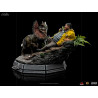 Jurassic Park - Dennis Nedry meets the Dilophosaurus figure, Art Scale