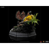 Jurassic Park - Dennis Nedry meets the Dilophosaurus figure, Art Scale
