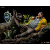 Jurassic Park - Dennis Nedry meets the Dilophosaurus figure, Art Scale