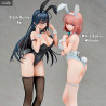 Ikomochi Original Character - Figurine Black Bunny Aoi, White Bunny Natsume ou Les Deux