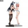 Ikomochi Original Character - Figurine Black Bunny Aoi, White Bunny Natsume ou Les Deux