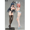 Ikomochi Original Character - Figurine Black Bunny Aoi, White Bunny Natsume ou Les Deux