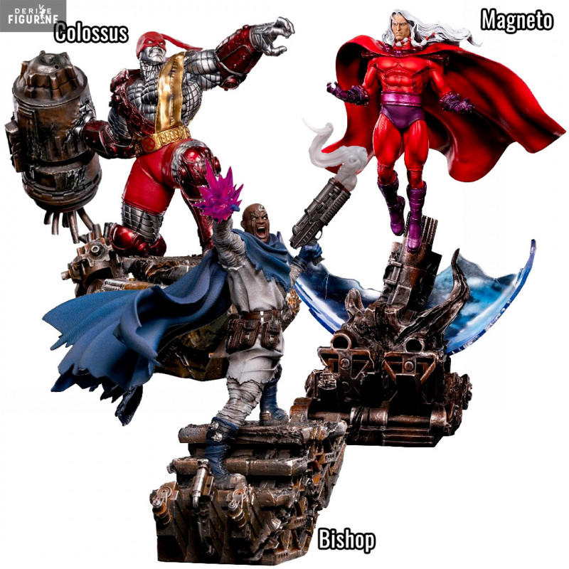 Marvel: X-Men Age of Apocalypse - Figurine Colossus, Bishop ou Magneto, BDS Art Scale