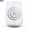 Marvel Avengers - Pack 2 glass Crystal Captain America and Iron Man