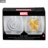 Marvel Avengers - Pack 2 glass Crystal Captain America and Iron Man