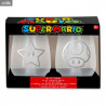 Super Mario - Pack 2 crystal glass star and mushroom