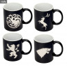 Game of Thrones - Pack 4 mugs, Logos Collector's Edition, Limited to 4000 copies