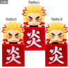 Demon Slayer: Kimetsu no Yaiba - Figure Rengoku Kyojuro A, B or C, Hikkake