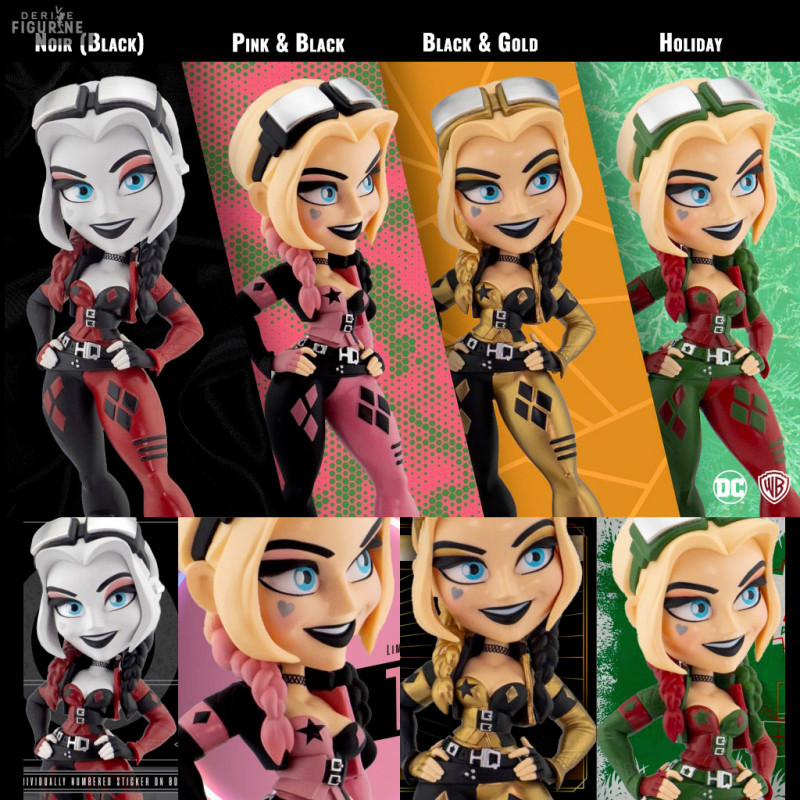DC Comics: The Suicide Squad - Figurine Harley Quinn Edition Noir, Pink & Black, Black & Gold ou Holiday