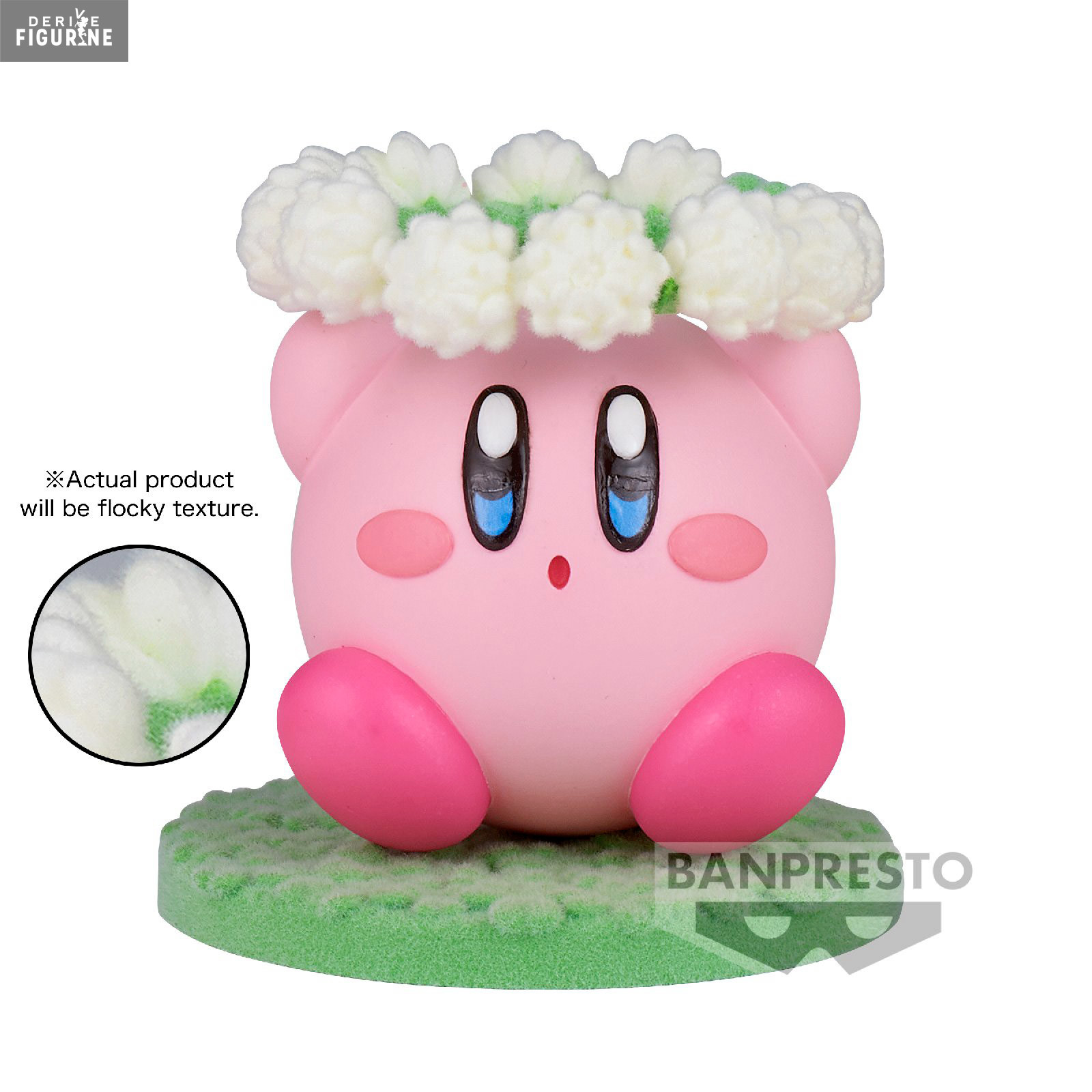 Figure Kirby with Clover, Kirby with Flowers or Waddle Dee, Fluffy
