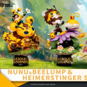 PRE ORDER - League of Legends - Pack 2 figures Nunu & Beelump & Heimerstinger, Diorama set D-Stage