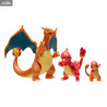 Pokémon - Pack figurines Salamèche, Reptincel & Dracaufeu, Select Evolution Multipack