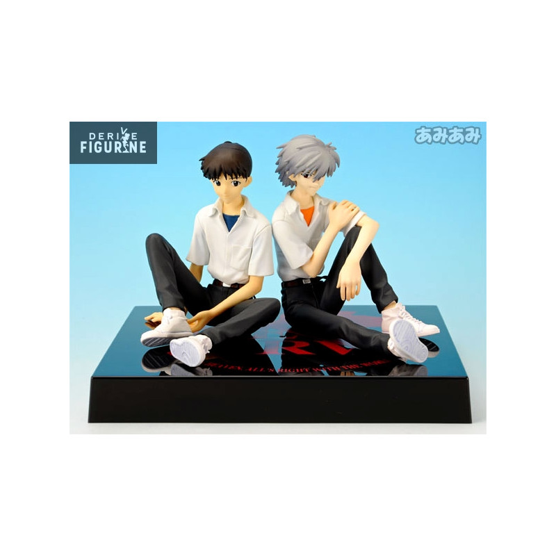 Shin Seiki Evangelion - Shinji Ikari and Kaworu Nagisa figure, ES Series - School Uniform ver.