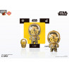 Star Wars - Leia, Luke, Han Solo, C-3PO, R2-D2, Dark Vador, Stormtrooper ou Boba Fett, Cosbi
