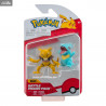 Pokémon - Pack 2 figures Totodile & Abra, Battle