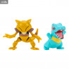 Pokémon - Pack 2 figures Totodile & Abra, Battle