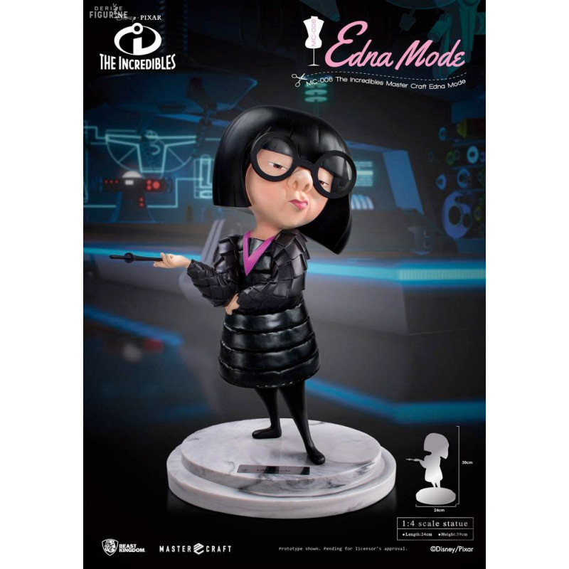 Disney, Les Indestructibles - Figurine Edna Mode, Master Craft