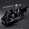 Final Fantasy VII Advent Children - Cloud Strife & Fenrir figure, Play Arts Kai
