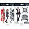 Mini stickers repositionnables Vampire Knight - Yuki Cross et Zero Kiryu