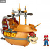 Nintendo Super Mario - Figurine Deluxe Aeronave Bowser, playset Deluxe