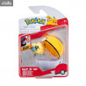 Pokémon - Figurine Wattouat, Férosinge, Marisson, Feunnec ou Goupix + Ball, Clip'n'Go Poké Balls