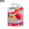 Pokémon - Figurine Wattouat, Férosinge, Marisson, Feunnec ou Goupix + Ball, Clip'n'Go Poké Balls