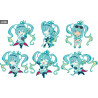 Hatsune Miku GT Project random keychain - Racing Miku ver. 2018, Nendoroid Plus