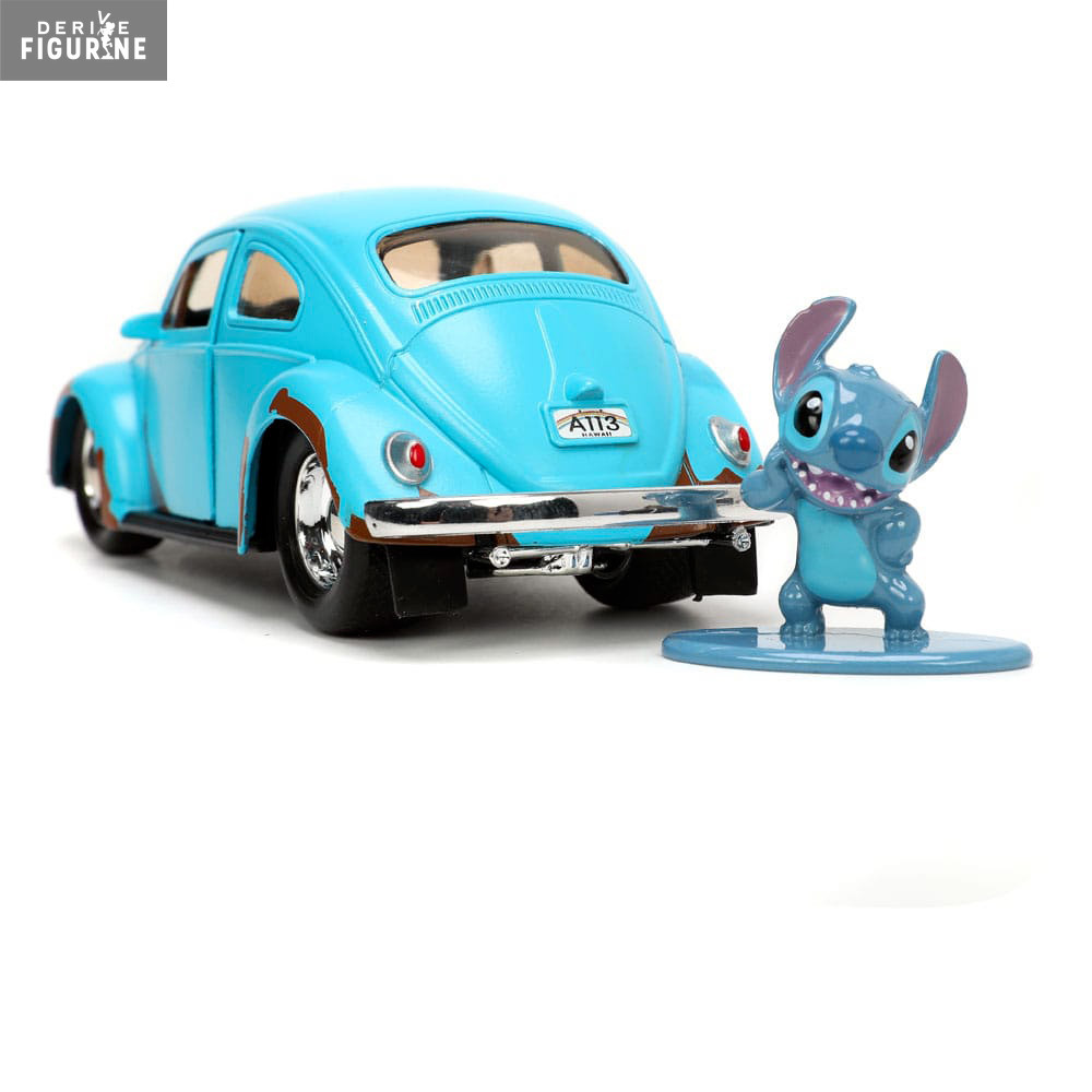 Blue Volkswagen Beetle & Stitch figure, Hollywood Rides Disney, Lilo
