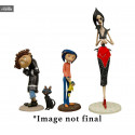 Coraline - Pack 4 figurines Wybie, Beldam, Coraline et le chat, Best Of