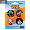 Naruto Shippuden badges - Naruto, Sakura, Gaara, Sasuke