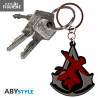 Assassin's Creed keychain - Crest and silhouette