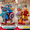 Marvel Comics - Figurine Iron Man ou Captain America, D-Stage