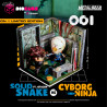 Metal Gear Solid - Solid Snake Vs Cyborg Ninja Ft Otacon figure, DioCube