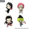 Demon Slayer: Kimetsu no Yaiba - Pack 4 figures Enmu, Akaza, Daki and Gyutaro, Chokotto Hikkake Petit
